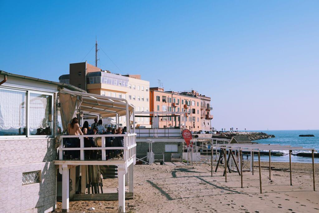 Restaurant with a great sea view, Anzio, Italy