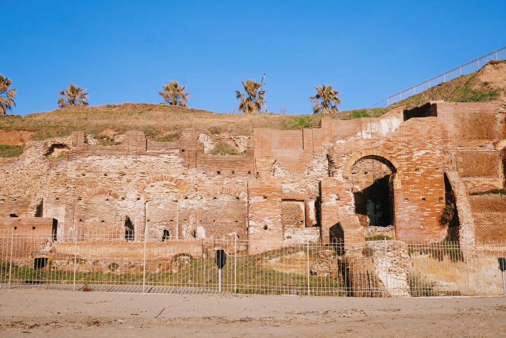 Ruins from the villa of Emperor Nerone, Anzio, Italy