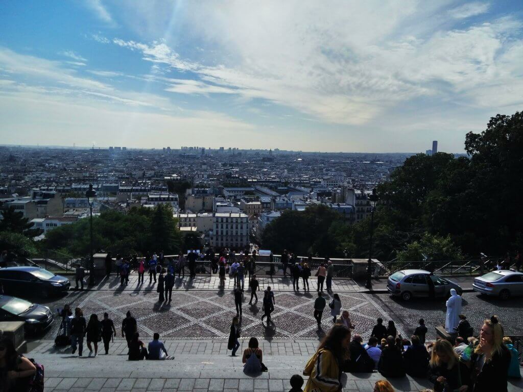 view from the church of montmartre in paris