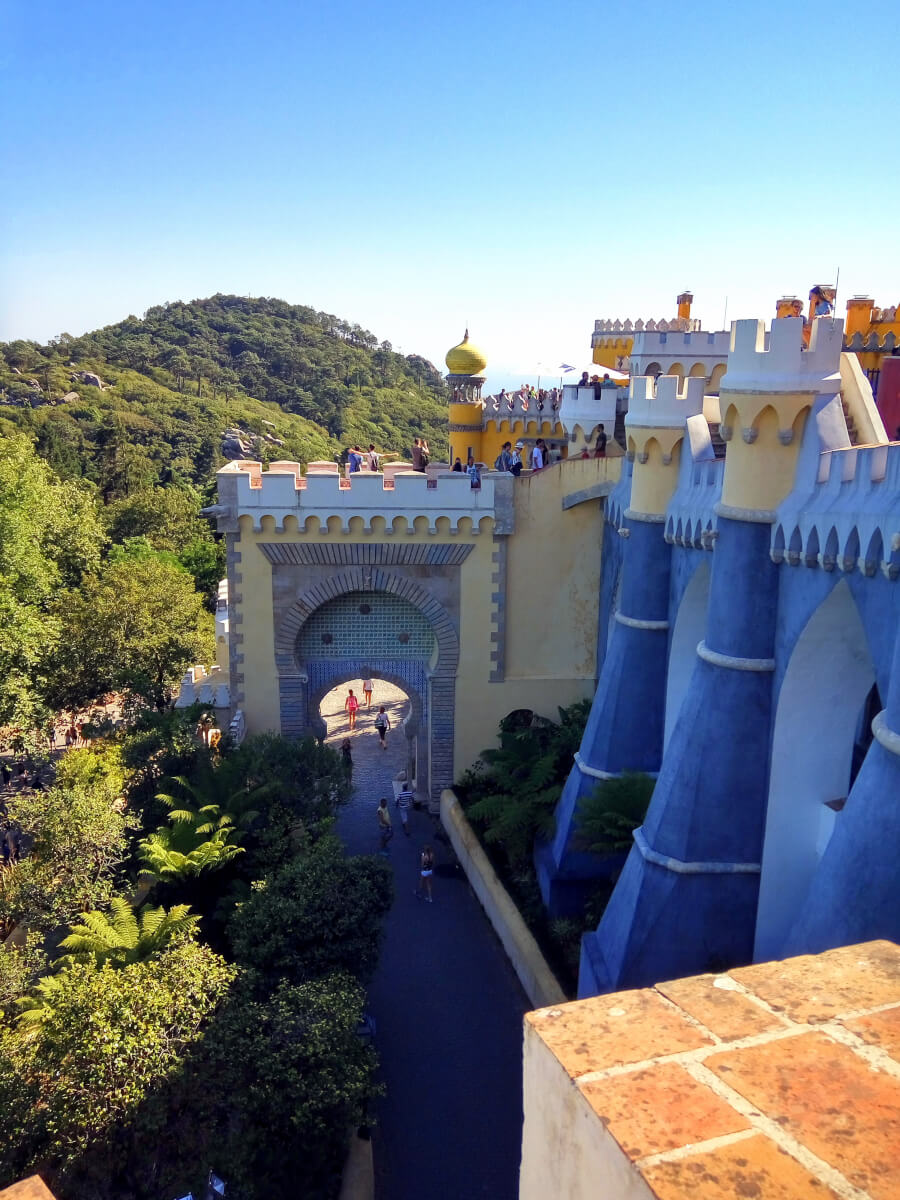 View of Pena palace, Sintra, Portugal