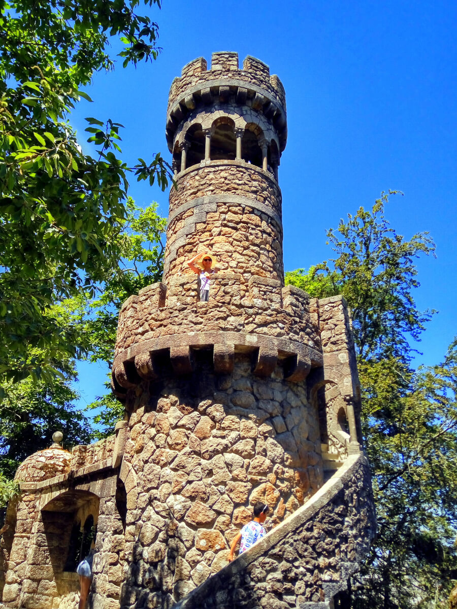 A tower at Quinta da Regaleira 