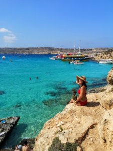 Νησί Κομίνο στη Μάλτα και Blue Lagoon